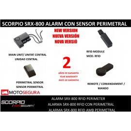 Alarma Scorpio SR-i800s - RFID CON SENSOR PERIMETRAL 