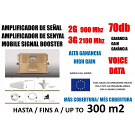 Amplificador de señal móvil 2G 900 Mhz para Movistar Vodafone