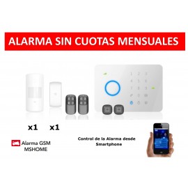 Alarma MSHOME CHUANGO G5 táctil gsm sin cuotas hogar rfid kit