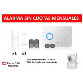 Alarma MSHOME G5 touch gsm no monthly fee rfid kit with ip camera