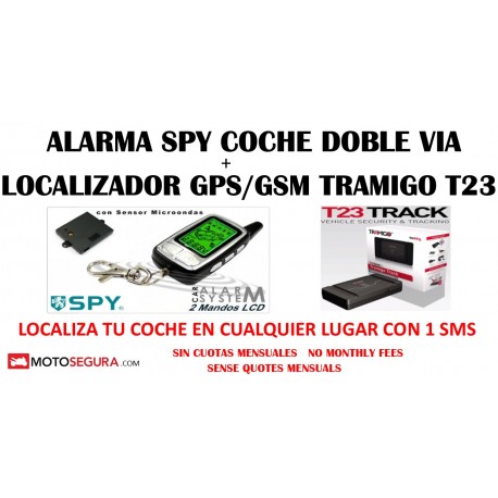 Alarma SPY Coche 2 Vias con Localizador GPS/GSM Tramigo T23 Track
