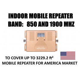 Mobile repeater 850 and 1900 Mhz for USA AMERICA and SOUTH AMERICA